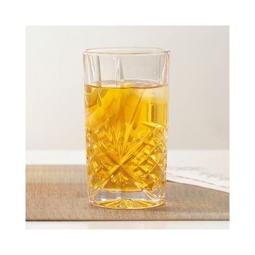 35CL Heavy Bottom Cut Crystal Old Fashioned Glasses Tumblers 12.3 Ounce