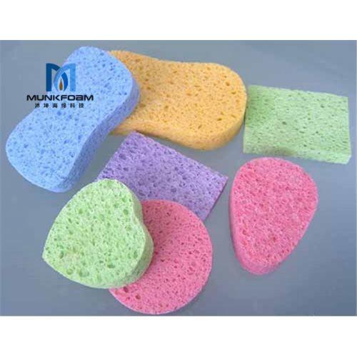Natural Cellulose Sponge Facial Cleaning Sponge Low Price Round Cellulose Sponges