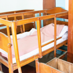 Wooden nursing home care bed elderly home